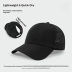 Washed Baseball Cap with Ponytail Opening