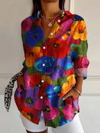 Wilma | Women's Casual Printed Summer Blouse | Meave & Ivy
