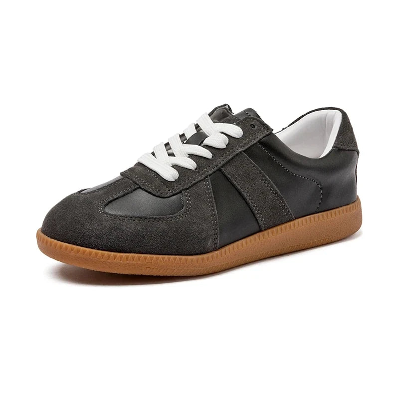 Leather Flatform Sneakers - Luxury Everyday Trainers | Meave & Ivy