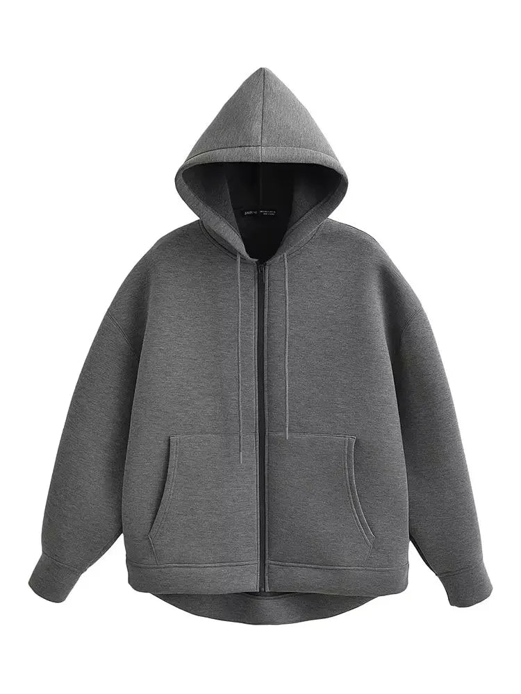 Hooded Zip Jacket – Relaxed Luxe Casual Outerwear | Meave & Ivy