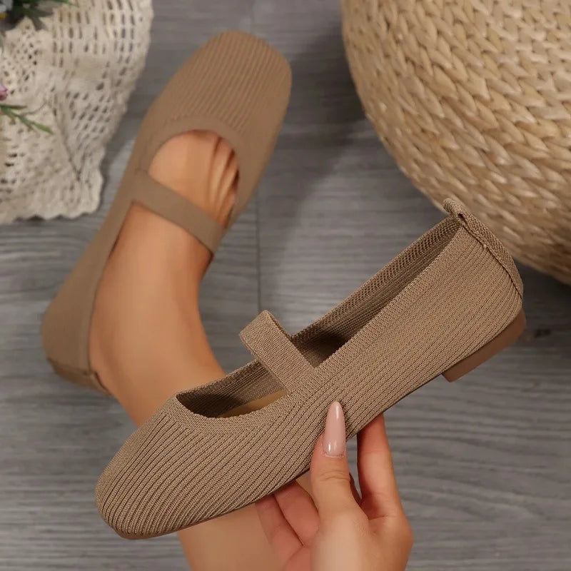 Knitted Ballet Flat – Comfortable Everyday Loafer | Meave & Ivy
