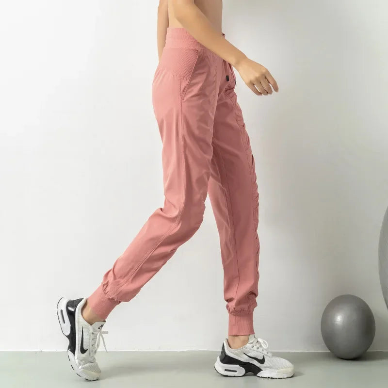 Women's Lightweight Drawstring Jogger Trousers