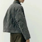 Quilted Everyday Jacket with Pocket Detail & Drawstring Waist