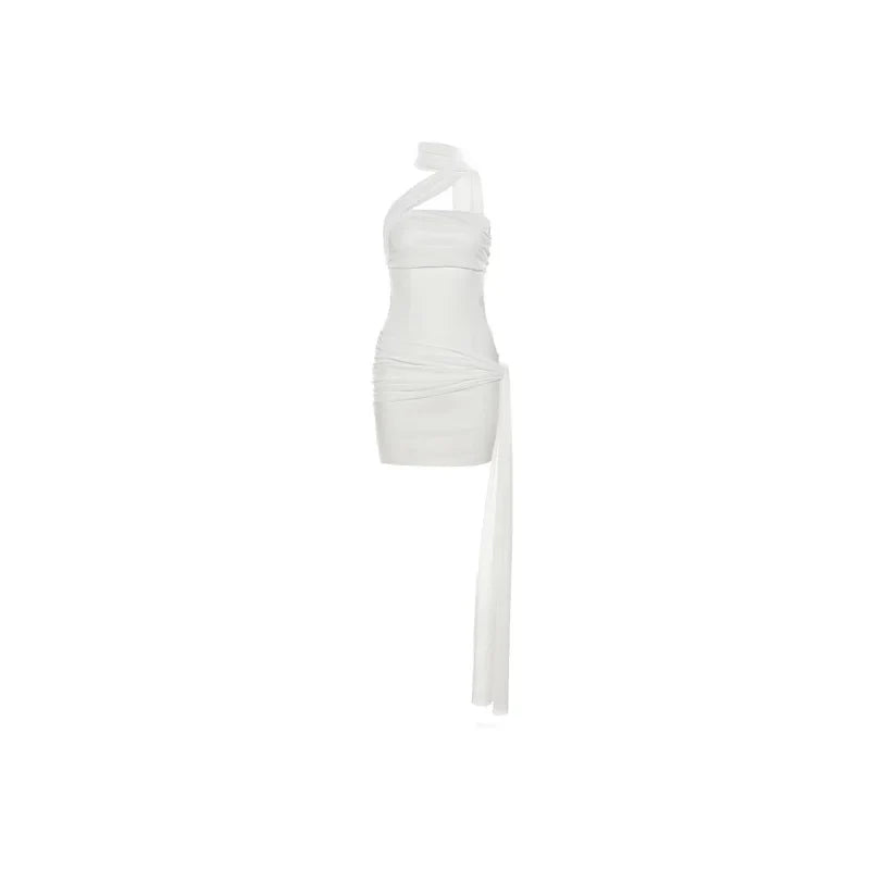 White Bandage Mini Dress – Sculpted Bodycon Dress | Meave & Ivy