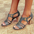 T-Strap Block-Heel Sandals