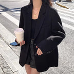 Black Single-Breasted Suit Blazer - Tailored Fit