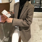 Retro Wool-Blend Jacket - Brown