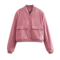 Vintage Bomber Jacket – Classic Casual Outerwear with Pockets | Meave & Ivy