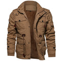 Men's Insulated Utility Winter Jacket – Thick Full-Zip Cold-Weather Field