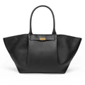 Luxury Tote Bag with Gold Clasp – Timeless Structured Handbag