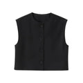 Ribbed Sleeveless Knit Vest – Luxury Layering Cardigan | Meave & Ivy