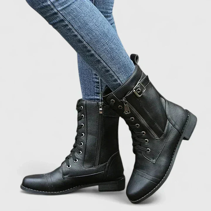 Women's Boots – Cushioned All-Day Comfort in Black or Grey