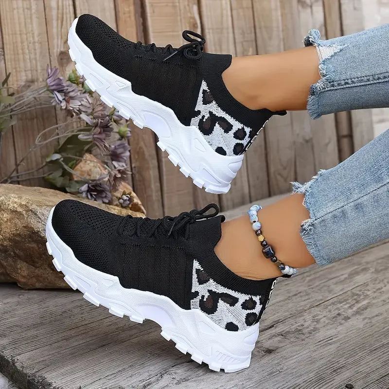 Leopard Print Sneaker – Wild Print Casual Trainer | Meave & Ivy
