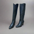 Classic Black Ankle Boots - Autumn Leather-Style