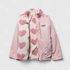 Women's Jacket – Warm Elegant Layering in Black White or Blue White