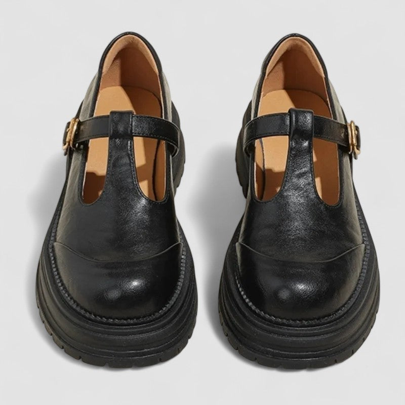 Women's Vintage Mary Jane Shoes – Lightweight Everyday Comfort in Black or Brown