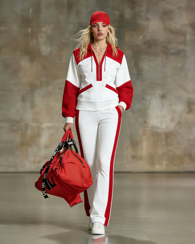 Women's Relaxed Fit Hooded Tracksuit Set