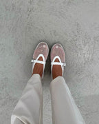 Mesh Mary Jane Flats with Strap – Breathable Ballet Flats