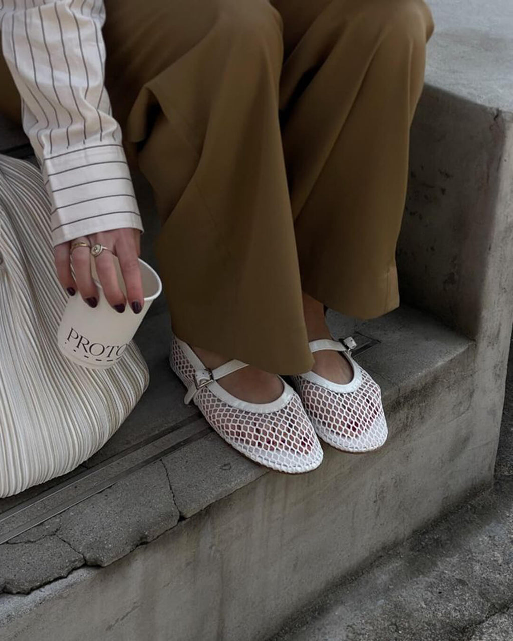 Mesh Mary Jane Flats with Strap – Breathable Ballet Flats