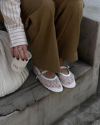 Mesh Mary Jane Flats with Strap – Breathable Ballet Flats
