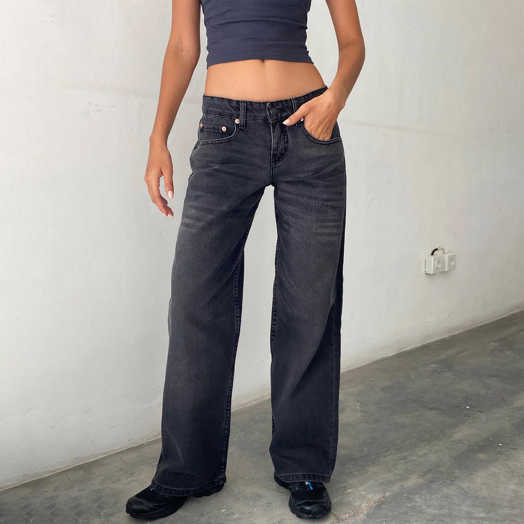 Classic High Waist Wide Leg Jeans – Timeless Relaxed Denim