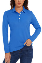 Long Sleeve Golf Polo – Performance Knit, 12 Colours
