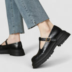 Women's Vintage Mary Jane Shoes – Lightweight Everyday Comfort in Black or Brown