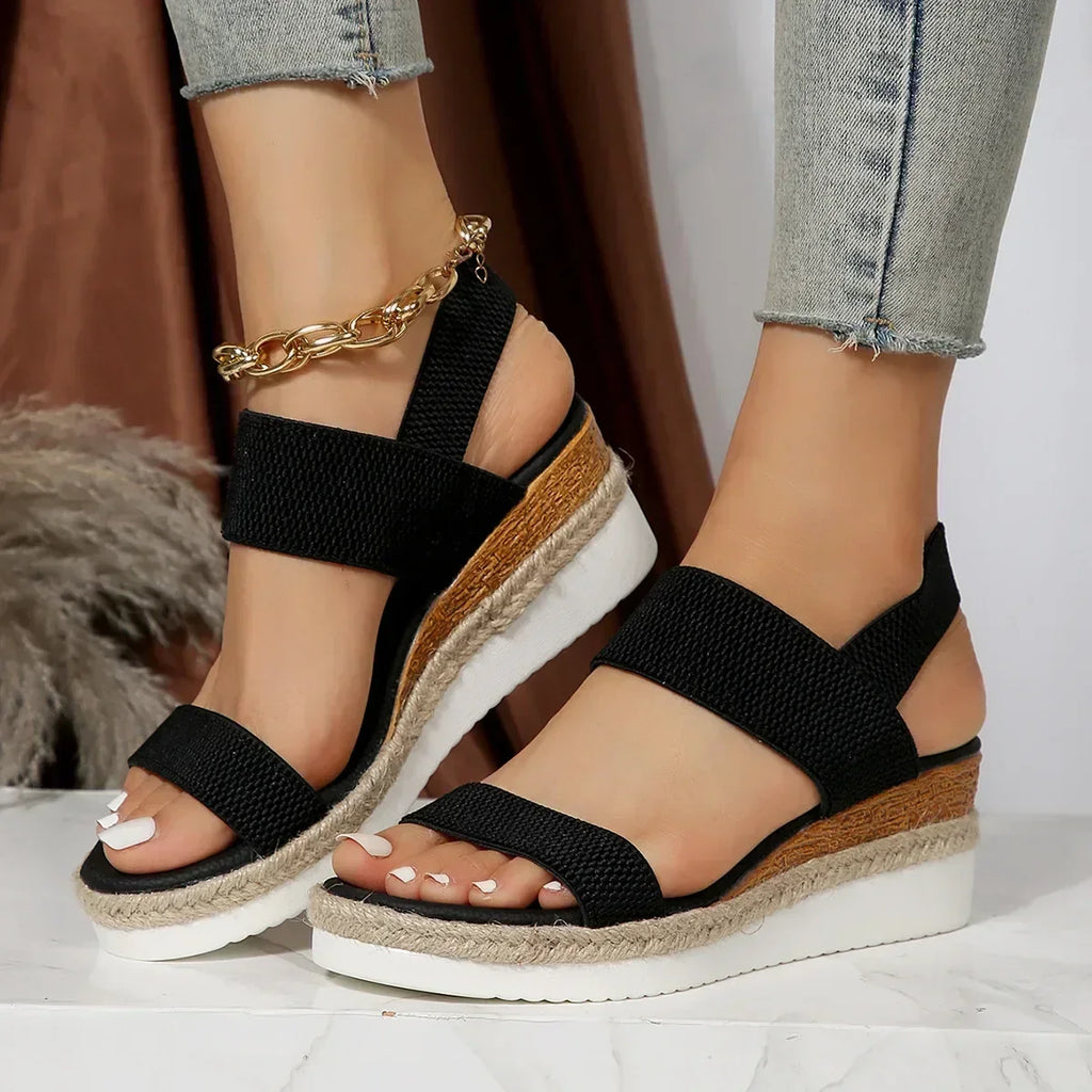 Double-Strap Espadrille Sandals – Summer Flatform Sandal | Meave & Ivy