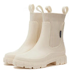 Waterproof Chelsea Rain Boots with Comfort Sole – Women's Wellies