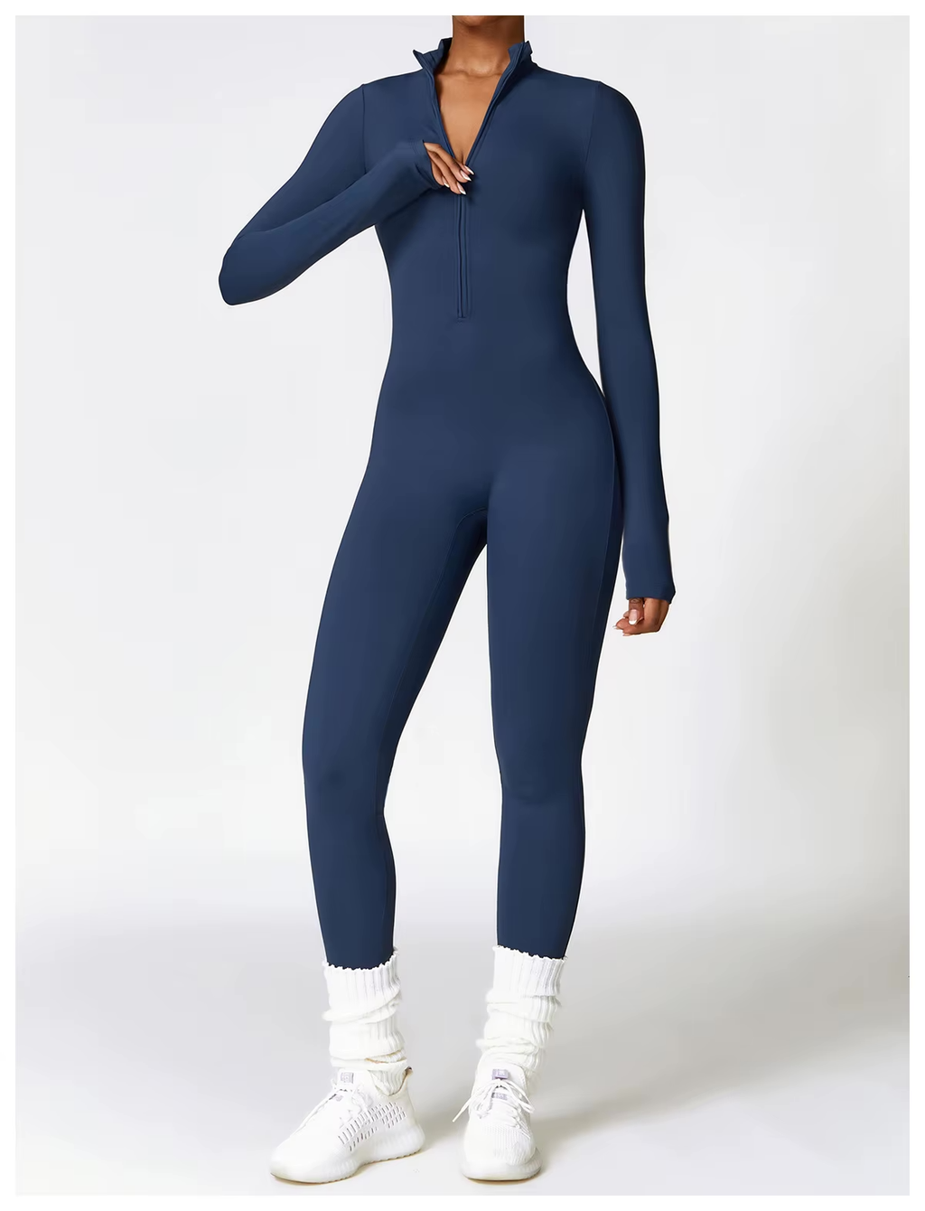 Women's Fleece Lined Winter Jumpsuit – Warm Stretch One-Piece