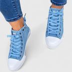 Women's Shoes – Cushioned All-Day Comfort in Denim Blue or Navy Blue