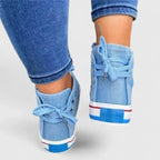 Women's Shoes – Cushioned All-Day Comfort in Denim Blue or Navy Blue