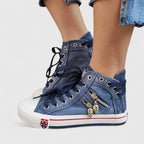 Women's Shoes – Cushioned All-Day Comfort in Denim Blue or Navy Blue