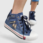 Women's Shoes – Cushioned All-Day Comfort in Denim Blue or Navy Blue