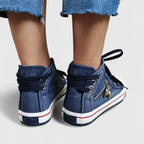 Women's Shoes – Cushioned All-Day Comfort in Denim Blue or Navy Blue