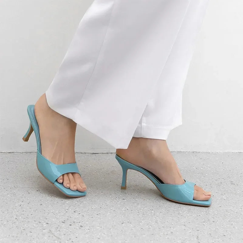 Square-Toe Heeled Sandal – Elegant High Heel | Meave & Ivy