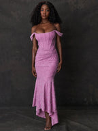 Off-Shoulder Bodycon Dress – Backless Ruched Party Dress | Meave & Ivy