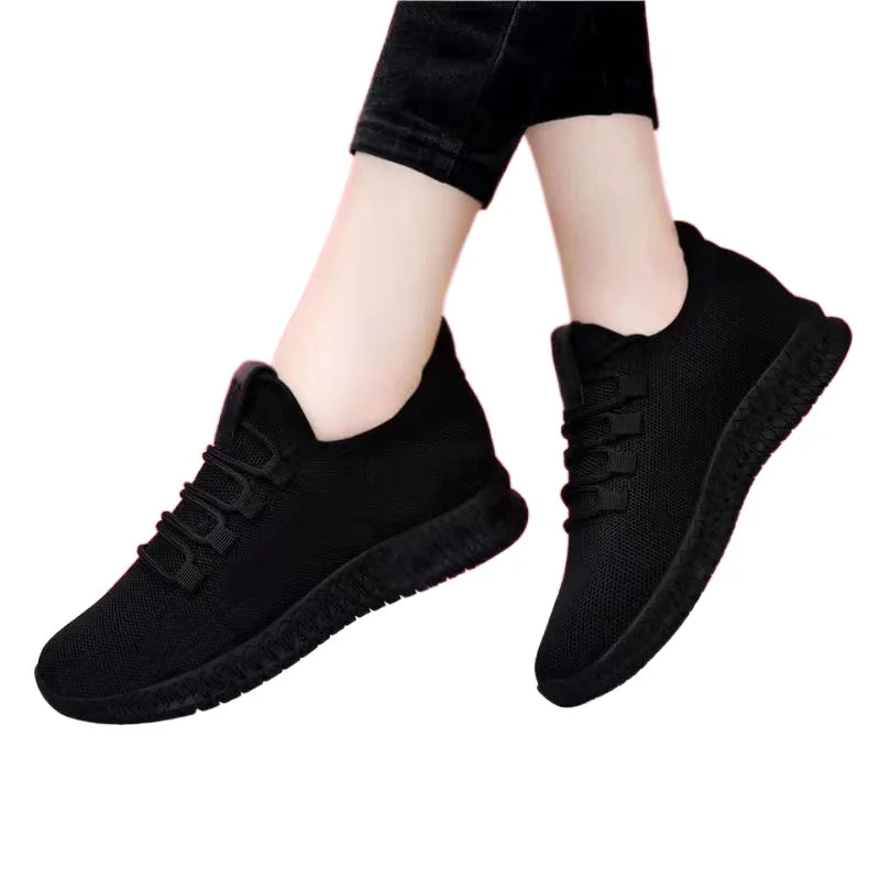 Black Platform Sneaker – Elevated Street Style Trainer | Meave & Ivy