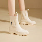 Waterproof Chelsea Rain Boots with Comfort Sole – Women's Wellies