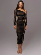 Bodycon Midi Dress – Soft Stretch Evening Dress