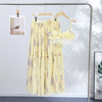 Lace Patchwork Co-Ord Set – Floral Puff Skirt Suit | Meave & Ivy