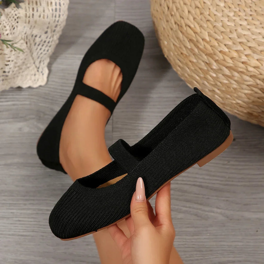 Knitted Ballet Flat – Comfortable Everyday Loafer | Meave & Ivy