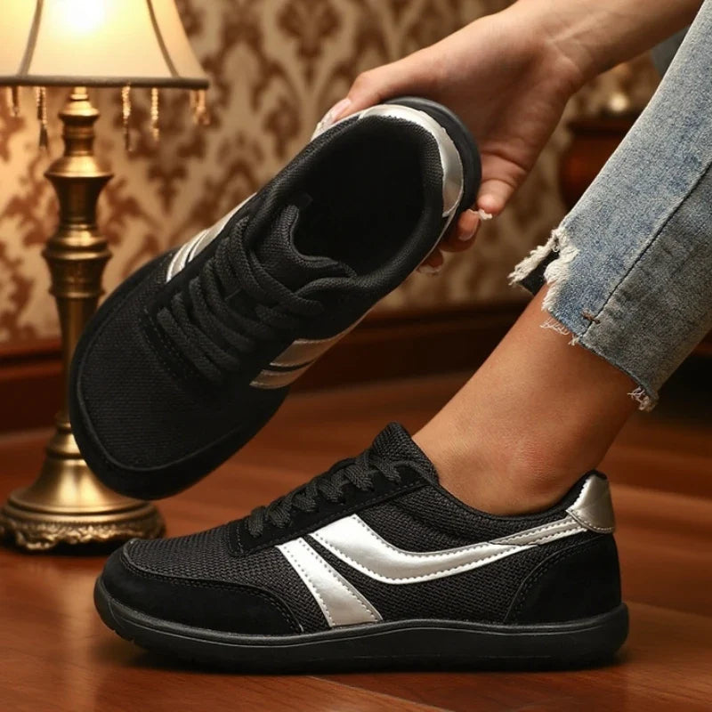Wide-Fit Canvas Trainer – Everyday Flatform Sneaker | Meave & Ivy