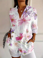 Wilma | Women's Casual Printed Summer Blouse | Meave & Ivy