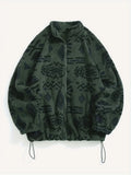 Women's Printed Fleece Jacket – Warm Zip-Up Layer
