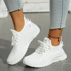 Blush Pink Knit Trainer – Effortless Leisure Sneaker | Meave & Ivy