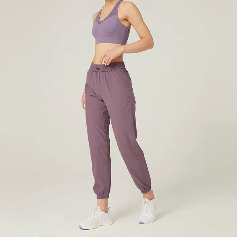 Women's Lightweight Drawstring Jogger Trousers