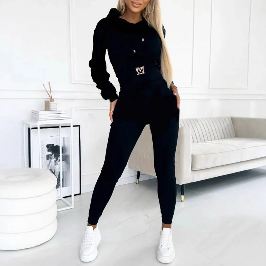 Hooded Lounge Co-Ord Set – Relaxed Two-Piece Tracksuit | Meave & Ivy