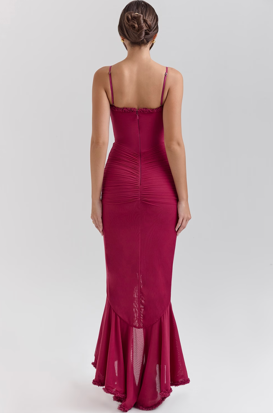 Ruched Wedding Guest Dress – Elegant Occasion Dress | Meave & Ivy