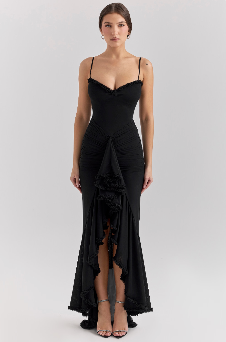 Ruched Wedding Guest Dress – Elegant Occasion Dress | Meave & Ivy